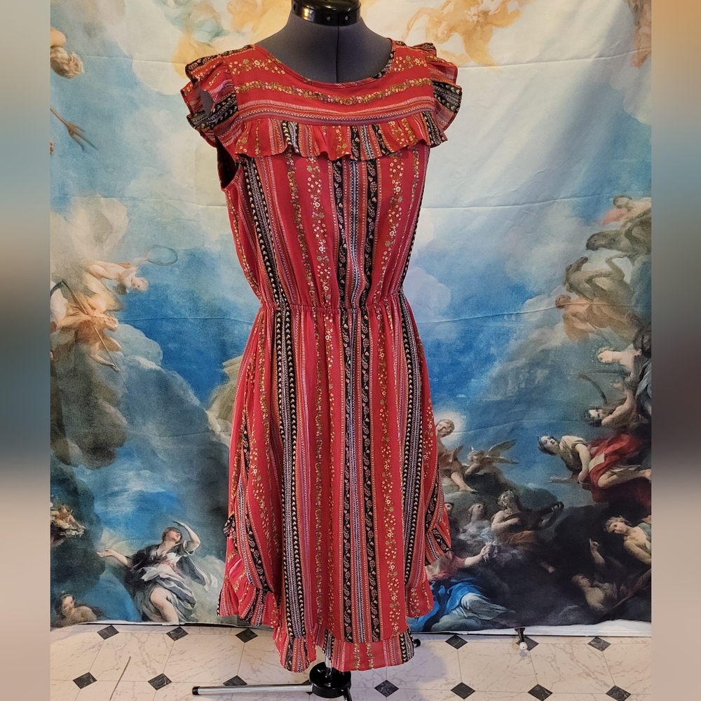 Loft Sirena Ruffle Dress